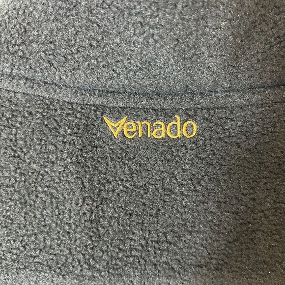 Venado Black Fleece Full Zip Sleeveless Outdoor Vest Size L - Picture 9 of 13